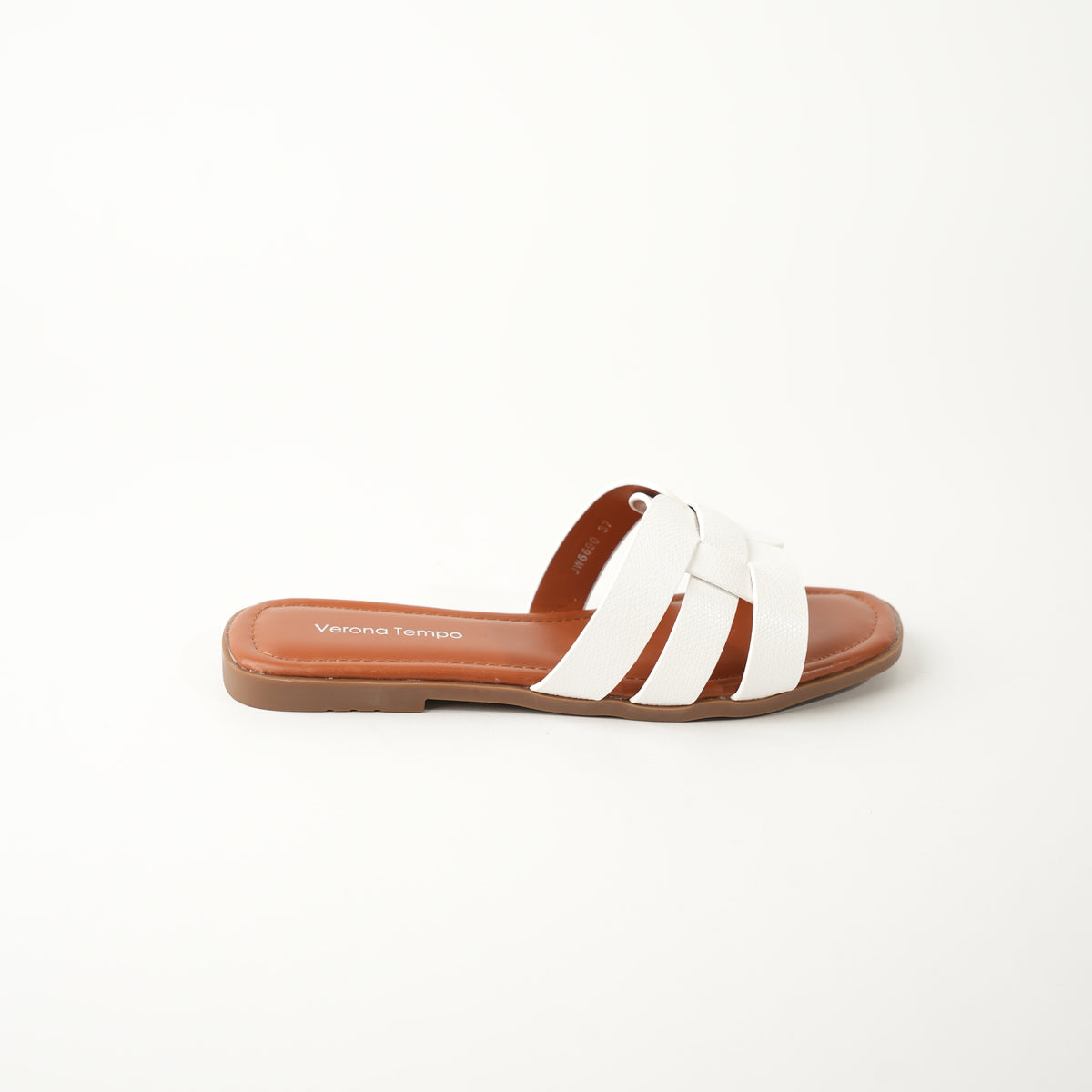 Soly slippers – White – Verona Tempo