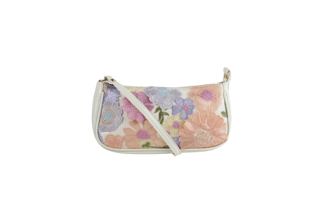 Fancy crossbody bag – Multi White – Verona Tempo