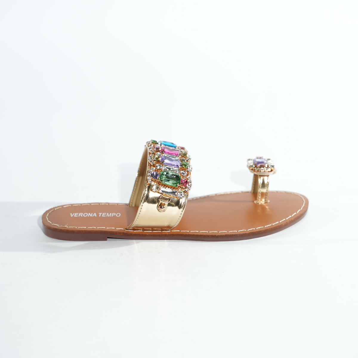 Frankie slippers – Gold – Verona Tempo