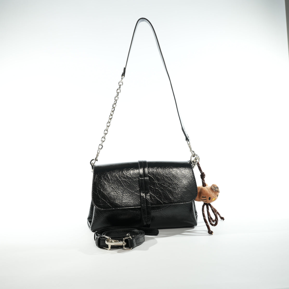Giant crossbody bag – Black – Verona Tempo