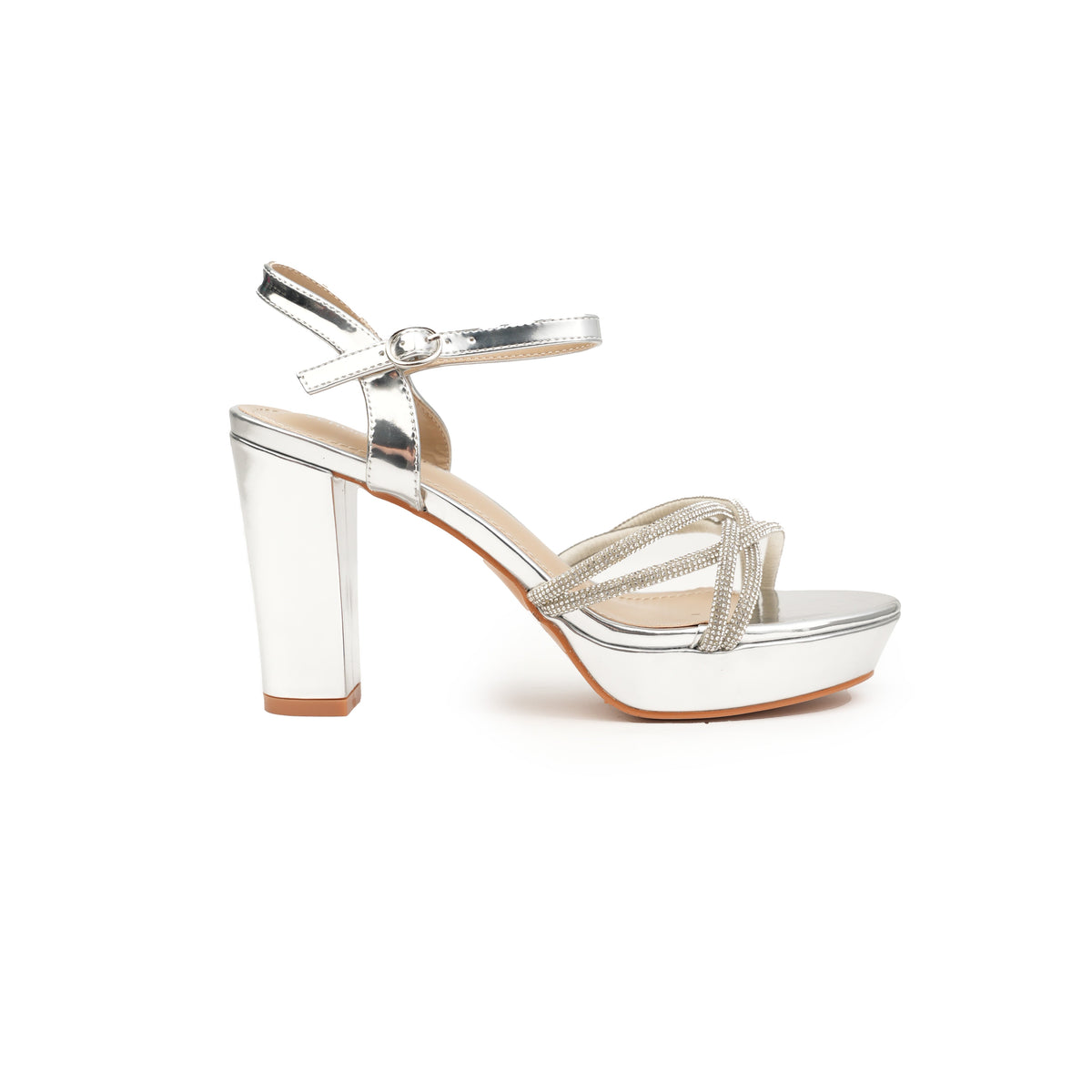 Bosco heels – Silver – Verona Tempo
