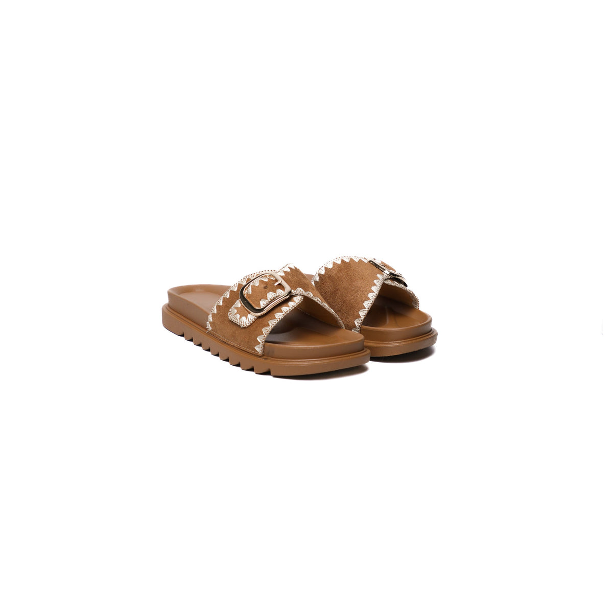 Boxy slippers – Brown – Verona Tempo