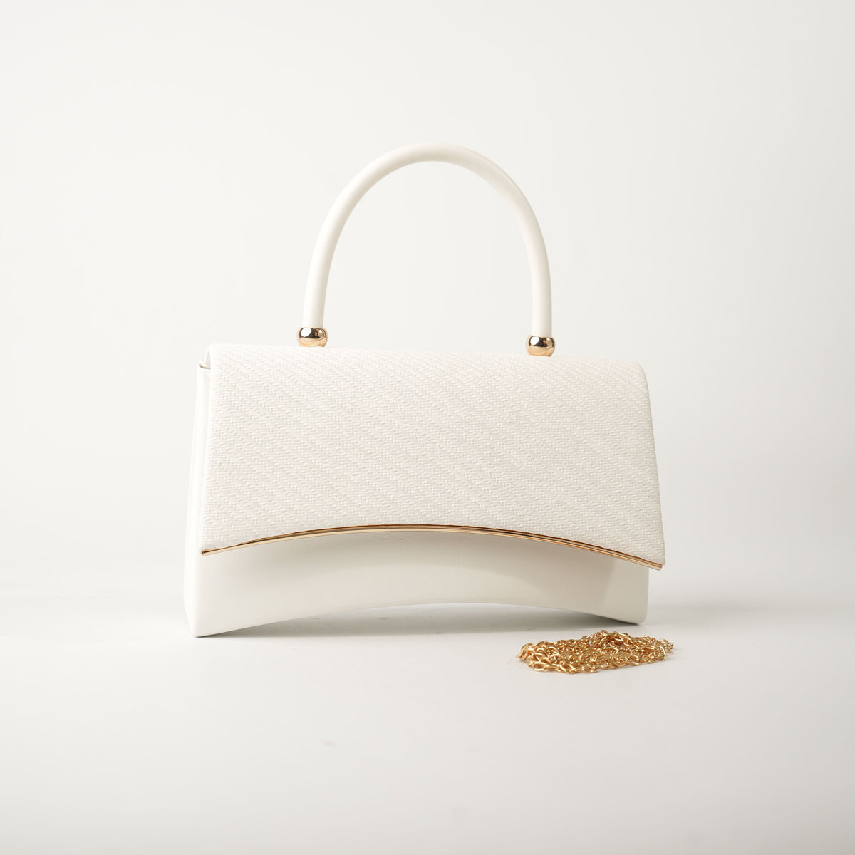 Ling clutch – White – Verona Tempo