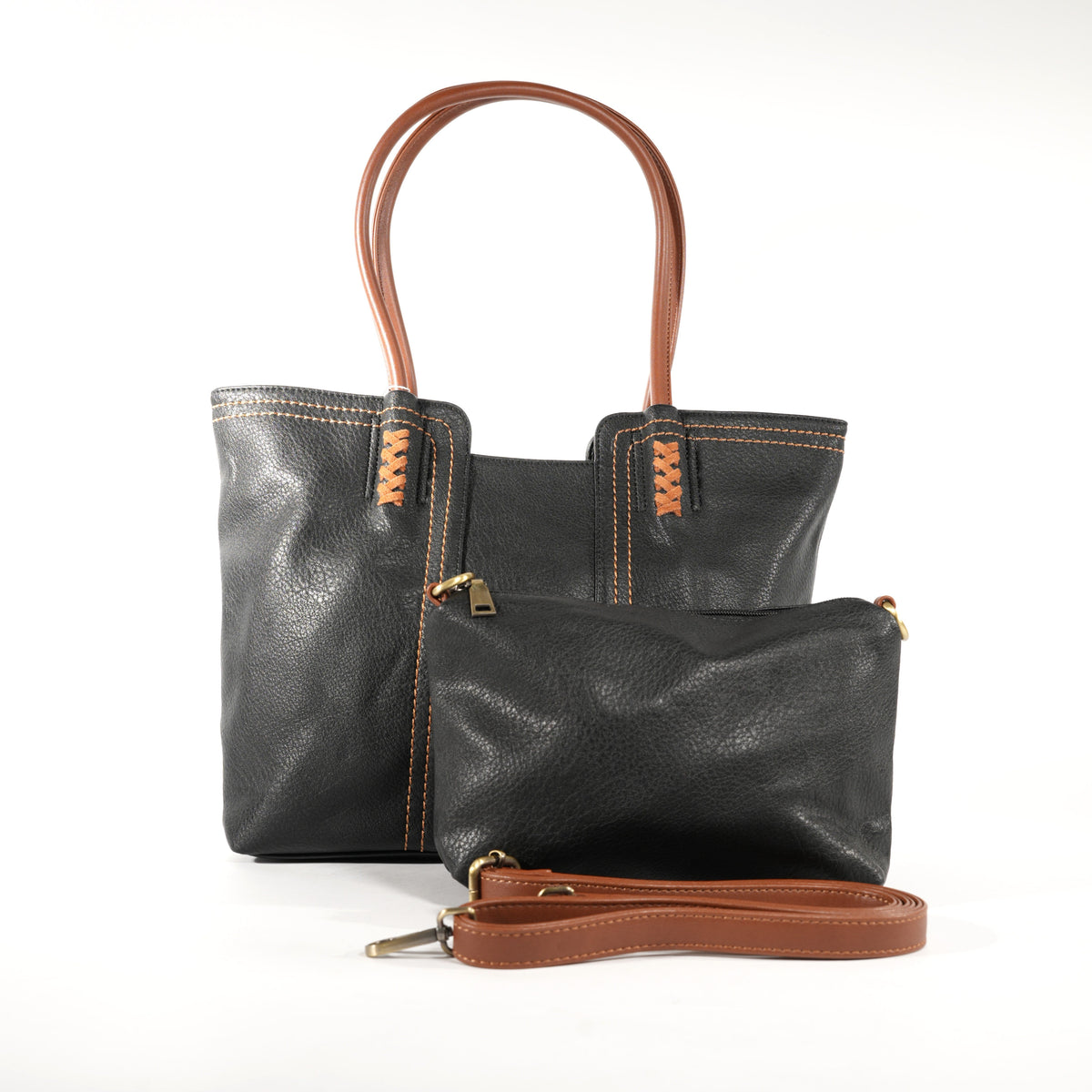 Laky handbag – Black – Verona Tempo