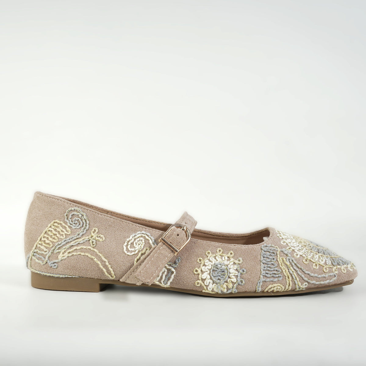 Bals ballerinas – Khaki – Verona Tempo